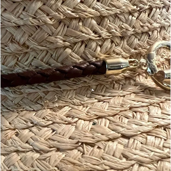 🆕 Lauren Ralph Lauren Raffia Rope Fedora Hat - Picture 10 of 17
